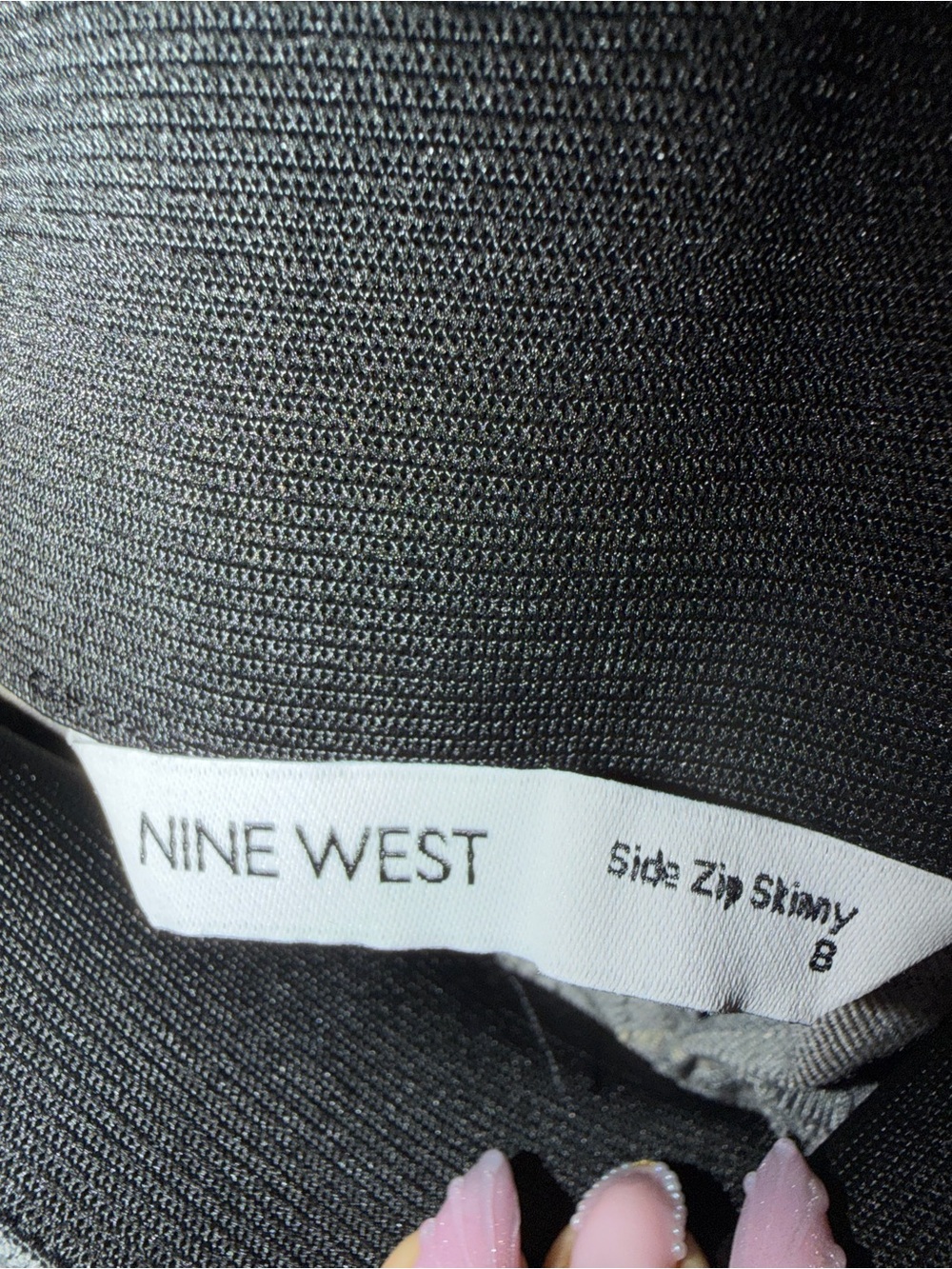 Nine West Gray Plaid Dress Pants - Picture 2 of 5